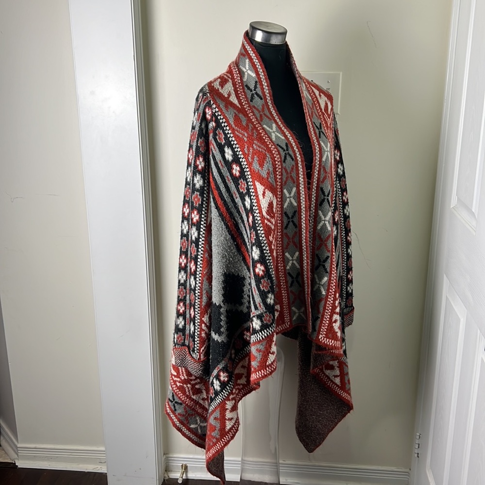 Nevada Vintage Aztec Southwestern Drape Cardigan Size Medium